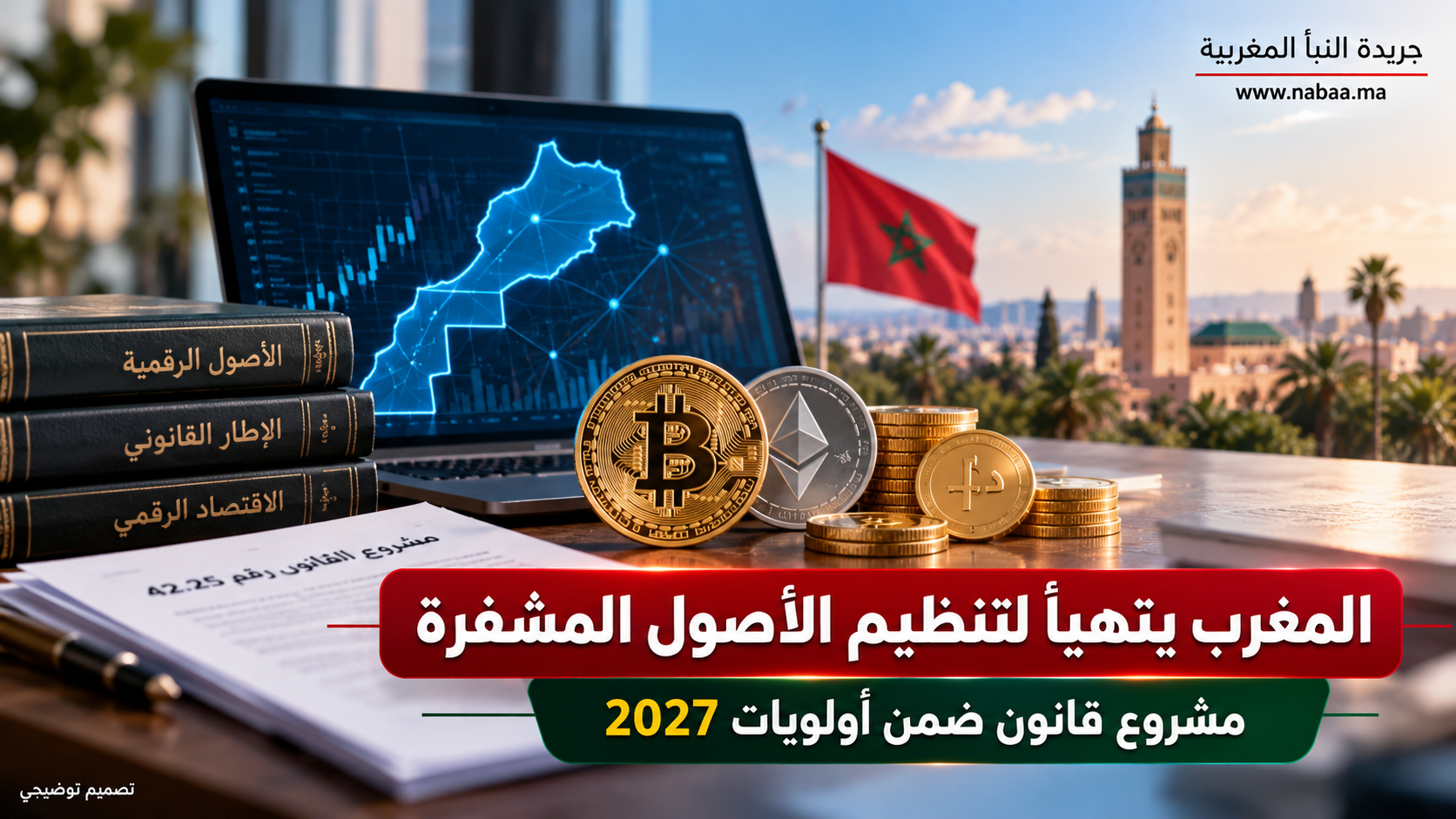 المغرب يقترب من تنظيم العملات الرقمية.. مشروع قانون جديد يرسم مستقبل الأصول المشفرة في 2027