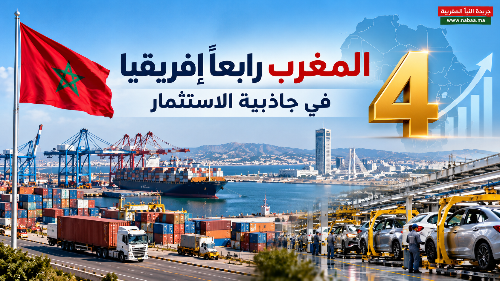 المغرب يتقدم على جنوب إفريقيا ويصعد إلى المركز الرابع في جاذبية الاستثمار بالقارة