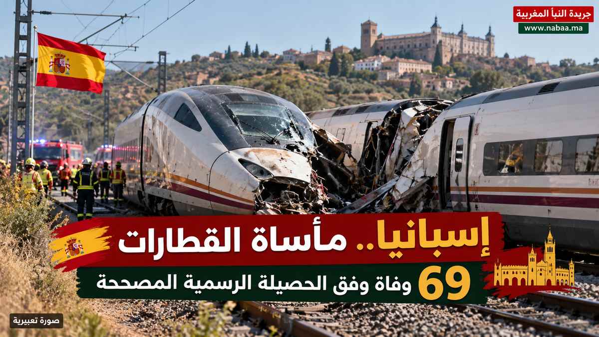 مأساة القطارات بإسبانيا.. 69 قتيلاً وتحقيق في خلل الإشارات والملك محمد السادس يعزي العاهل الإسباني